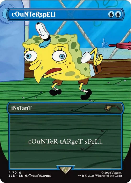 Spongebob Bonus Card Counterspell Secret Liar (NM)